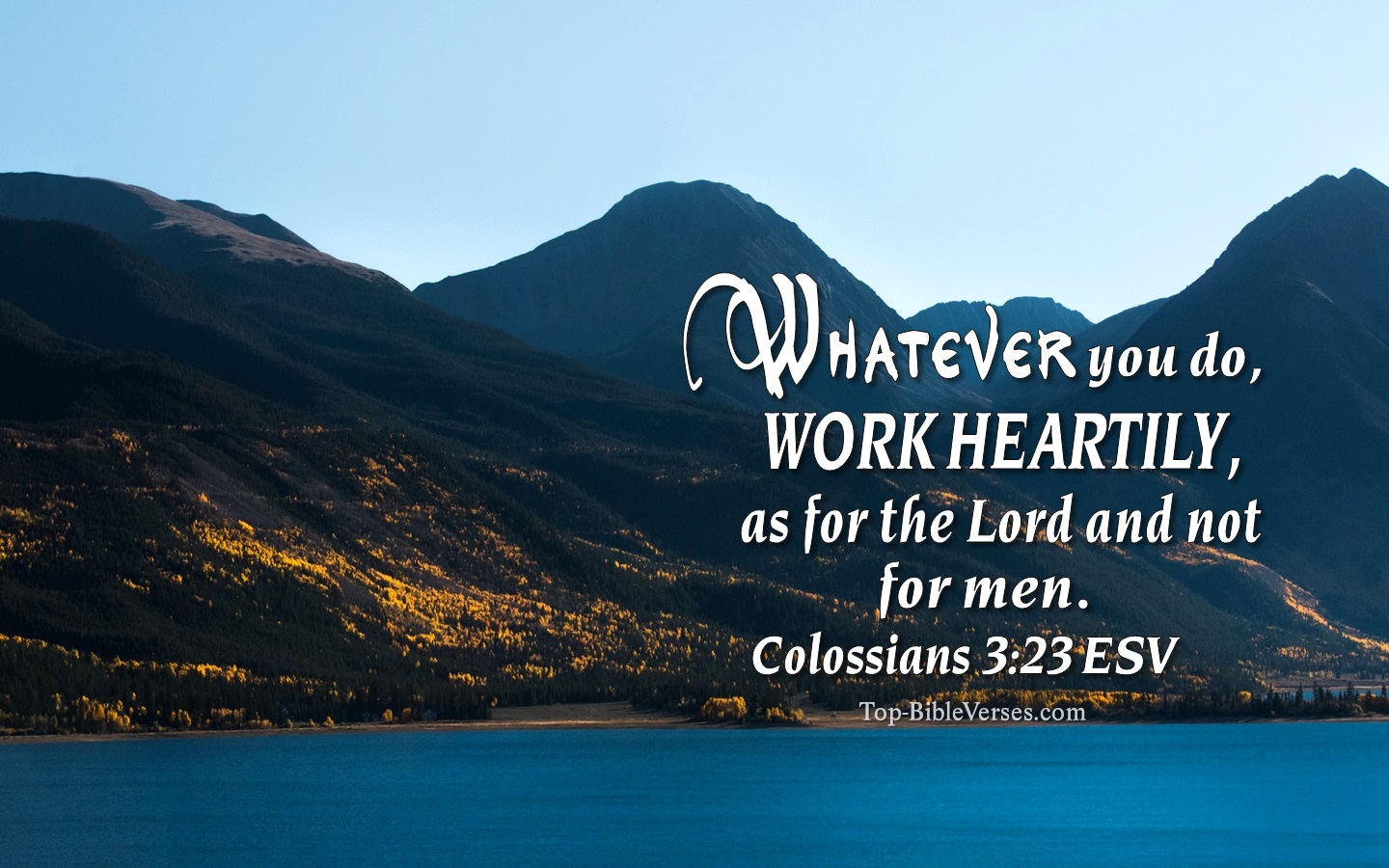 Colossians 3:23 ESV Christian Bible Verse Desktop Wallpaper. Top-BibleVerses.com