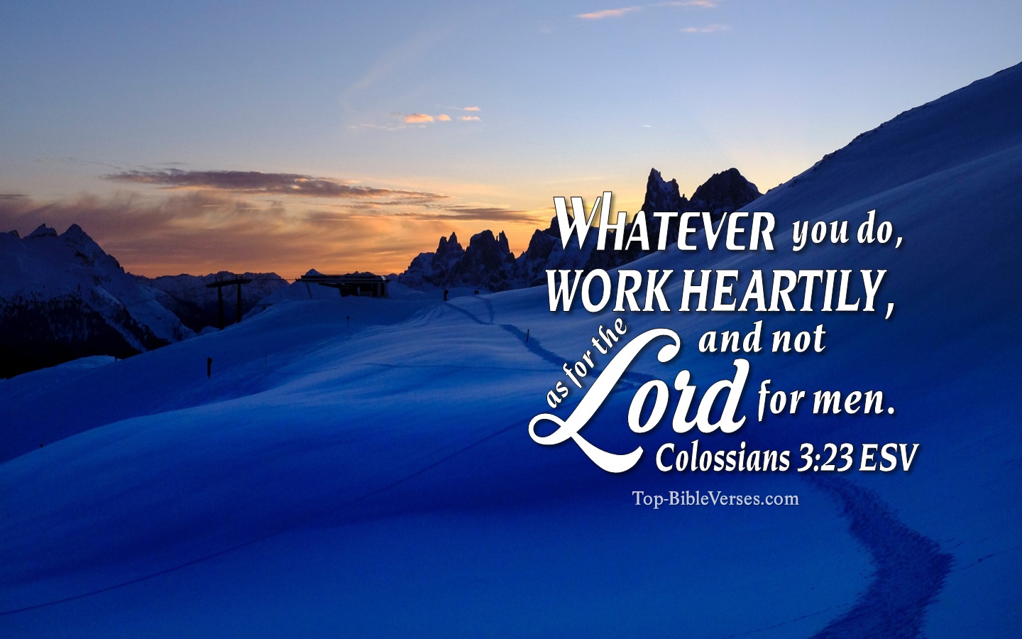 Colossians 3:23 ESV Christian Bible Verse Desktop Wallpaper. Top-BibleVerses.com