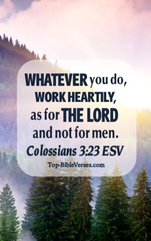 Colossians 3:23 ESV Christian Bible Verse Mobile Wallpaper. Top-BibleVerses.com