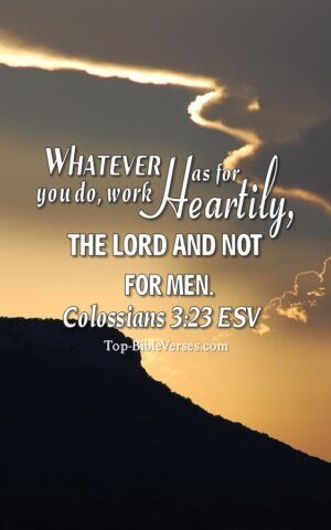 Colossians 3:23 ESV Christian Bible Verse Mobile Wallpaper. Top-BibleVerses.com