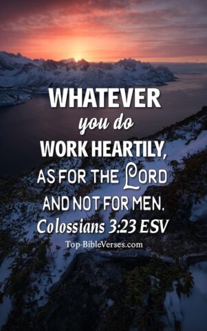 Colossians 3:23 ESV Christian Bible Verse Mobile Wallpaper. Top-BibleVerses.com