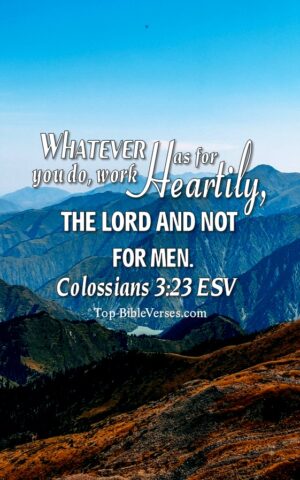 Colossians 3:23 ESV Christian Bible Verse Mobile Wallpaper. Top-BibleVerses.com