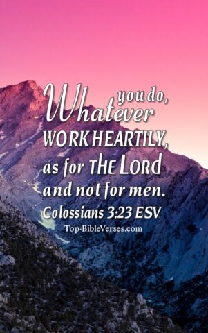 Colossians 3:23 ESV Christian Bible Verse Mobile Wallpaper. Top-BibleVerses.com