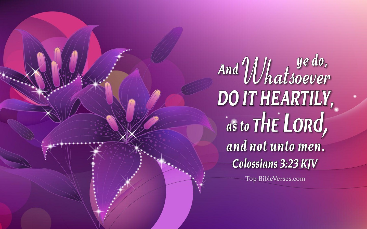 Colossians 3:23 KJV Christian Bible Verse Desktop Wallpaper. Top-BibleVerses.com