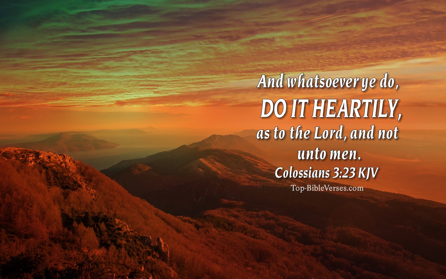 Colossians 3:23 KJV Christian Bible Verse Desktop Wallpaper. Top-BibleVerses.com