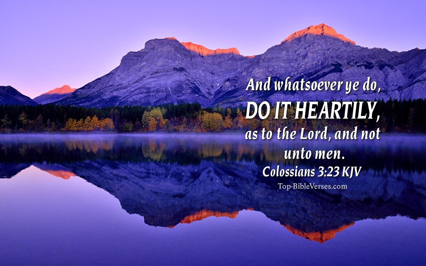 Colossians 3:23 KJV Christian Bible Verse Desktop Wallpaper. Top-BibleVerses.com