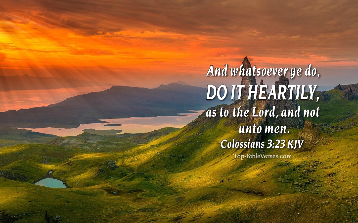 Colossians 3:23 KJV Christian Bible Verse Desktop Wallpaper. Top-BibleVerses.com