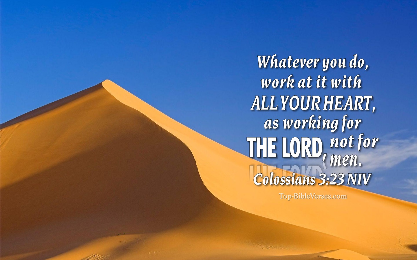 Colossians 3:23 NIV Christian Bible Verse Desktop Wallpaper. Top-BibleVerses.com