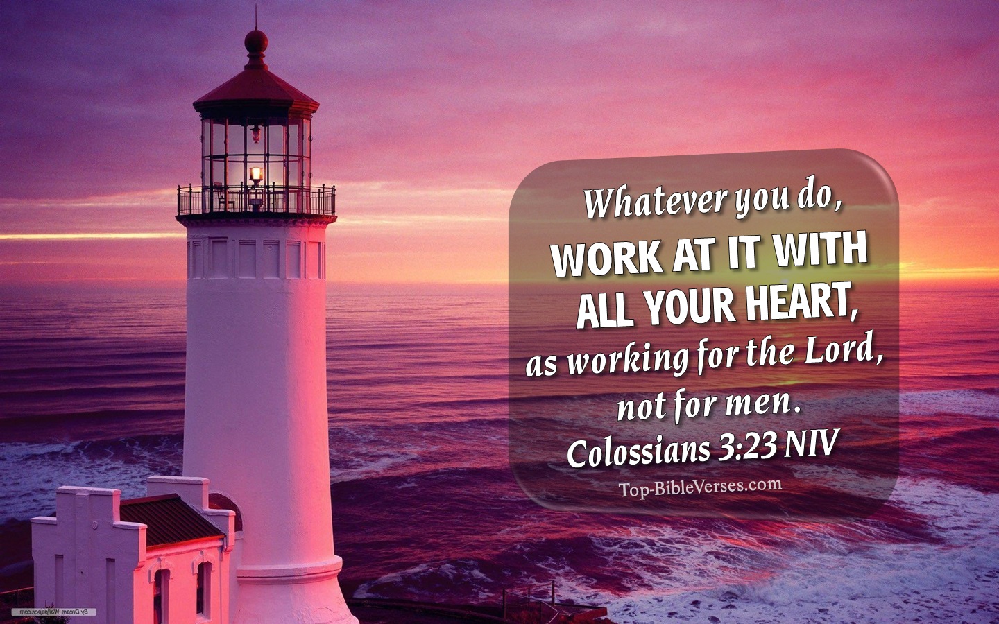 Colossians 3:23 NIV Christian Bible Verse Desktop Wallpaper. Top-BibleVerses.com