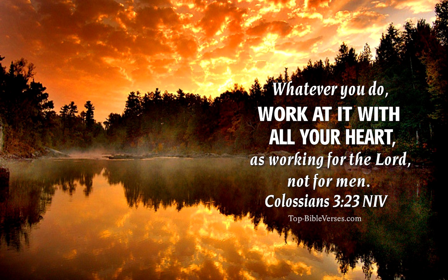 Colossians 3:23 NIV Christian Bible Verse Desktop Wallpaper. Top-BibleVerses.com