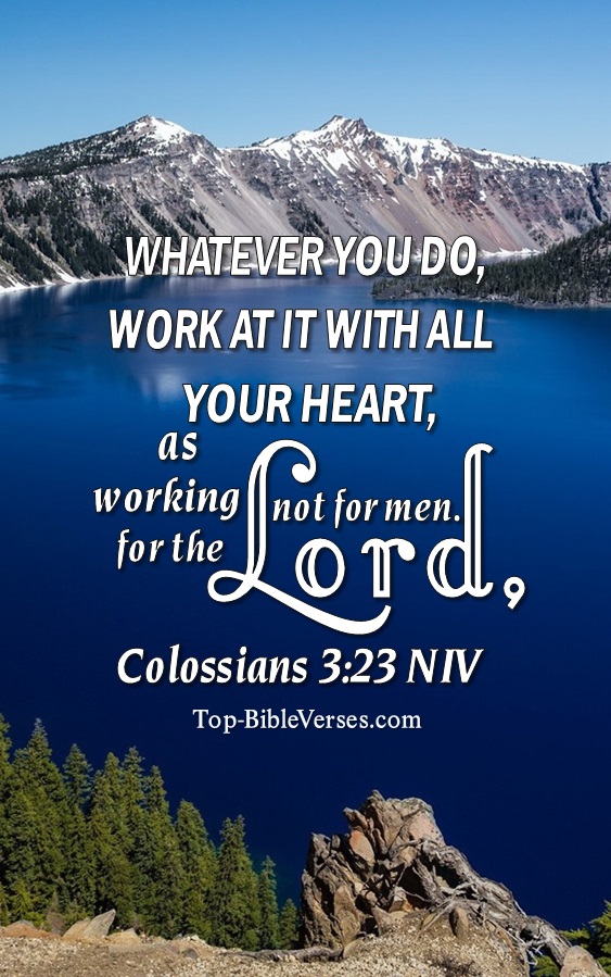 Colossians 3:23 NIV Christian Bible Verse Mobile Wallpaper. Top-BibleVerses.com