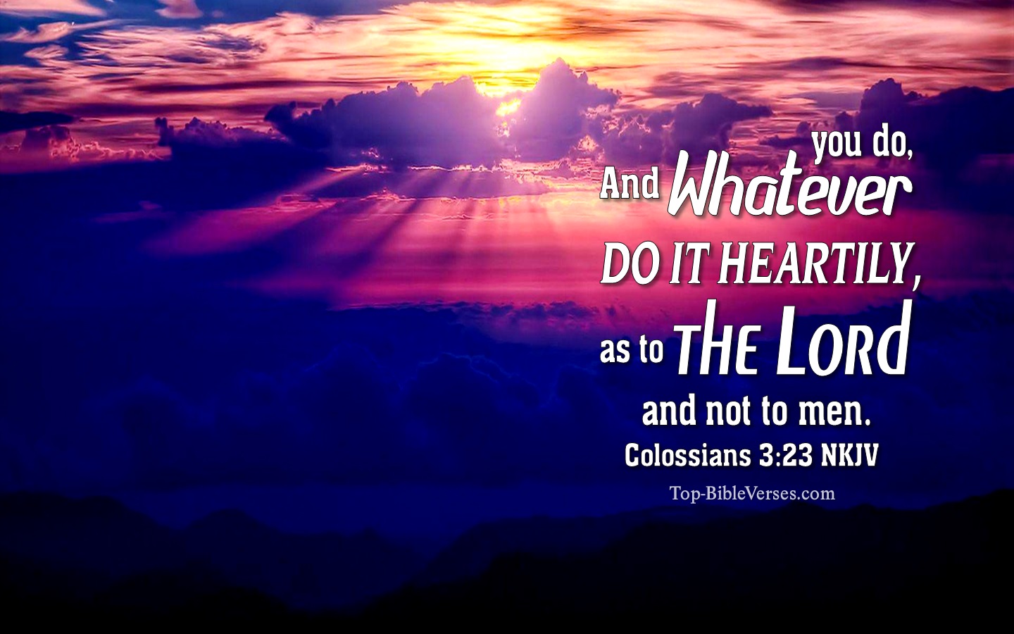 Colossians 3:23 NKJV Christian Bible Verse Desktop Wallpaper. Top-BibleVerses.com