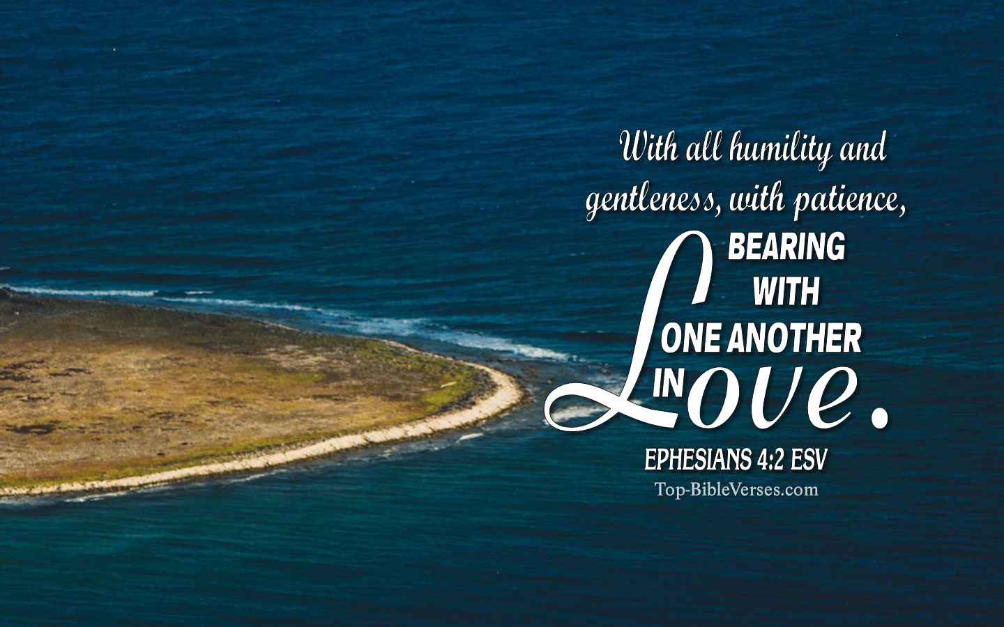 Ephesians 4:2 ESV Christian Bible Verse Desktop Wallpaper. Top-BibleVerses.com