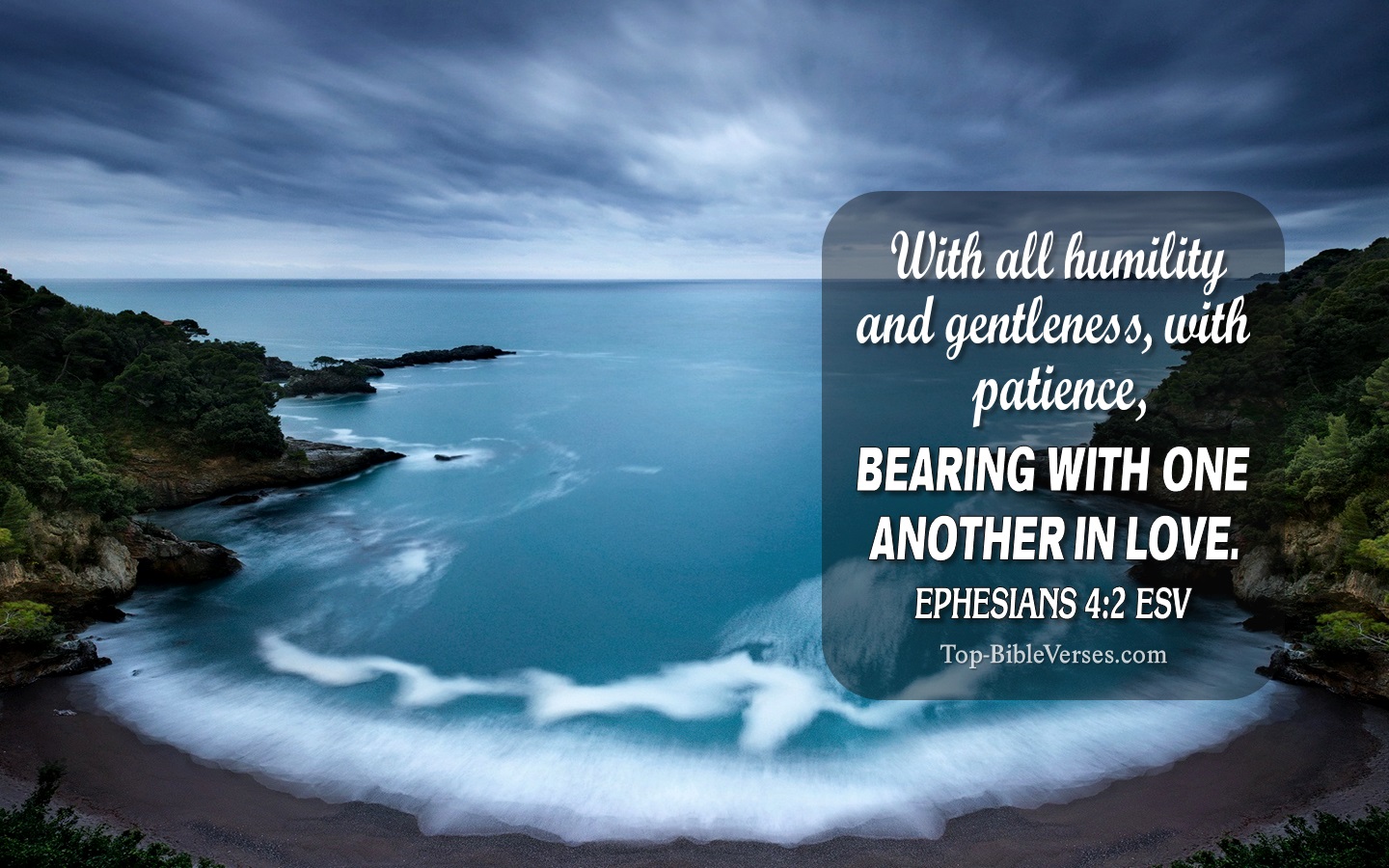 Ephesians 4:2 ESV Christian Bible Verse Desktop Wallpaper. Top-BibleVerses.com