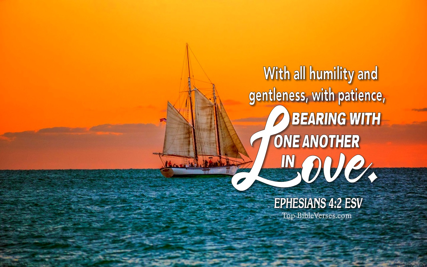 Ephesians 4:2 ESV Christian Bible Verse Desktop Wallpaper. Top-BibleVerses.com