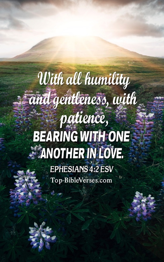 Ephesians 4:2 ESV Christian Bible Verse Mobile Wallpaper. Top-BibleVerses.com