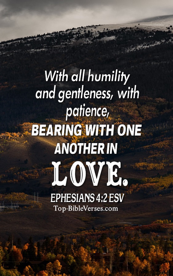 Ephesians 4:2 ESV Christian Bible Verse Mobile Wallpaper. Top-BibleVerses.com