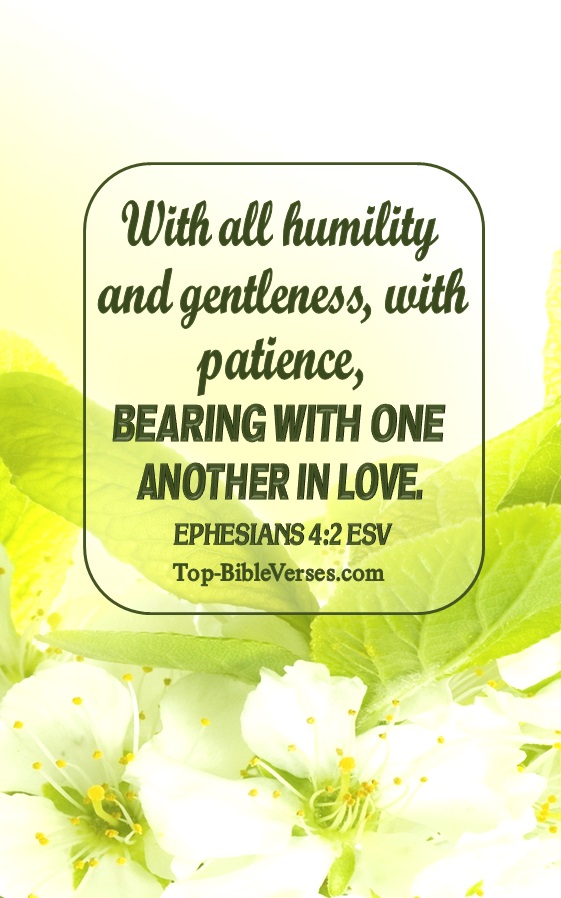 Ephesians 4:2 ESV Christian Bible Verse Mobile Wallpaper. Top-BibleVerses.com