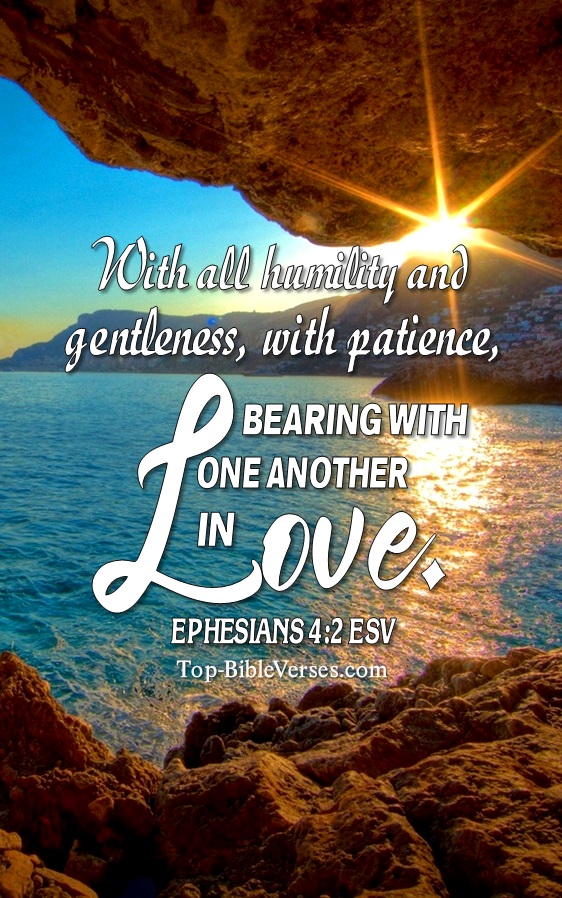 Ephesians 4:2 ESV Christian Bible Verse Mobile Wallpaper. Top-BibleVerses.com