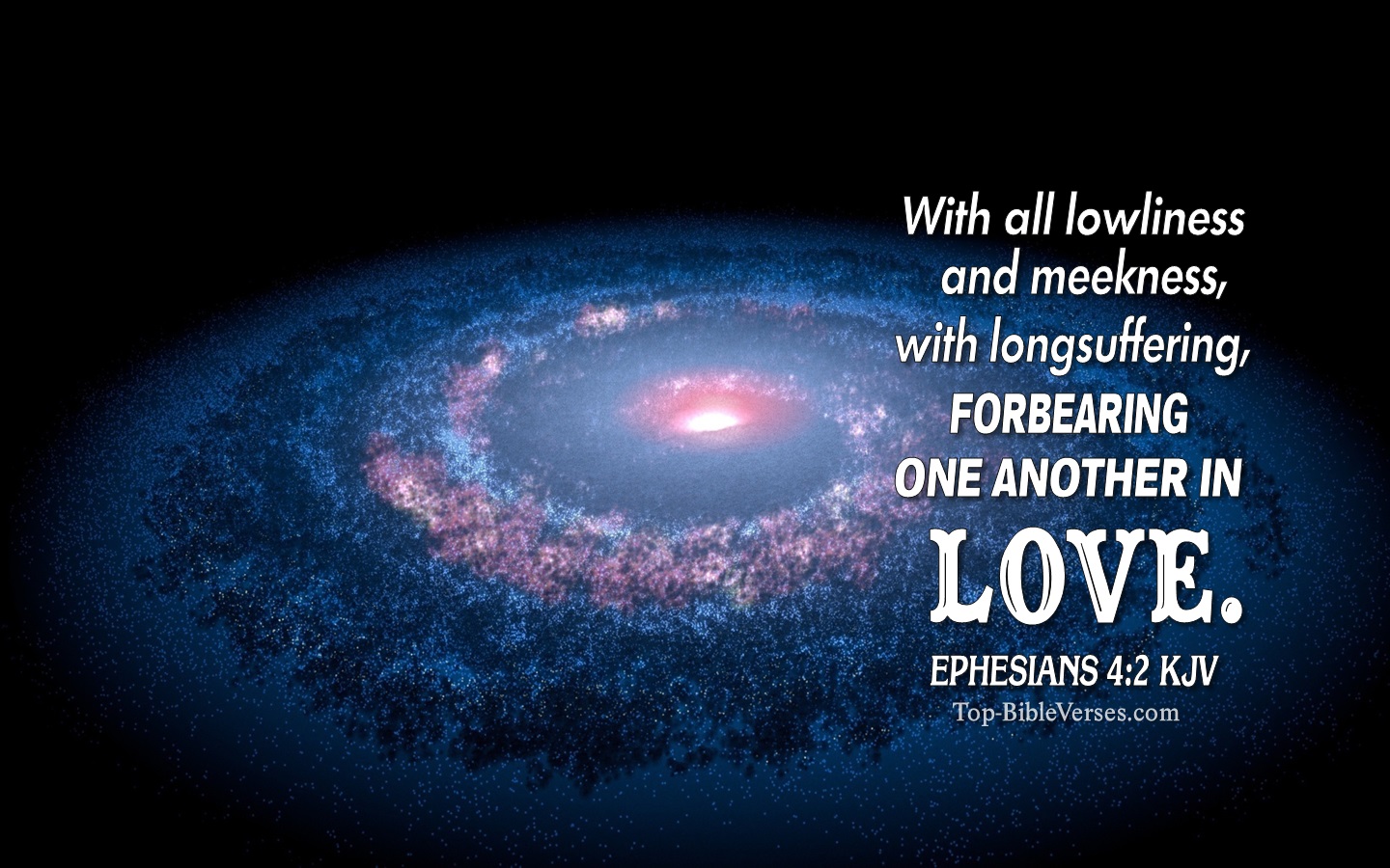 Ephesians 4:2 KJV Christian Bible Verse Desktop Wallpaper. Top-BibleVerses.com