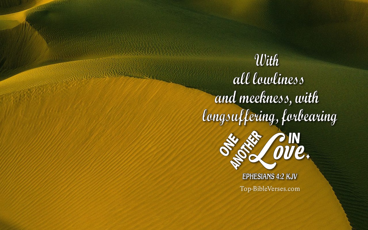 Ephesians 4:2 KJV Christian Bible Verse Desktop Wallpaper. Top-BibleVerses.com