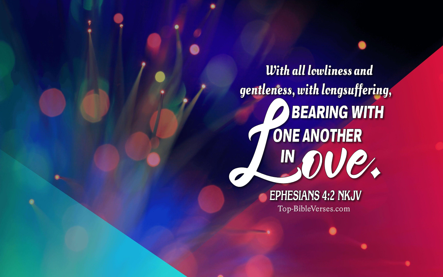 Ephesians 4:2 NKJV Christian Bible Verse Desktop Wallpaper. Top-BibleVerses.com