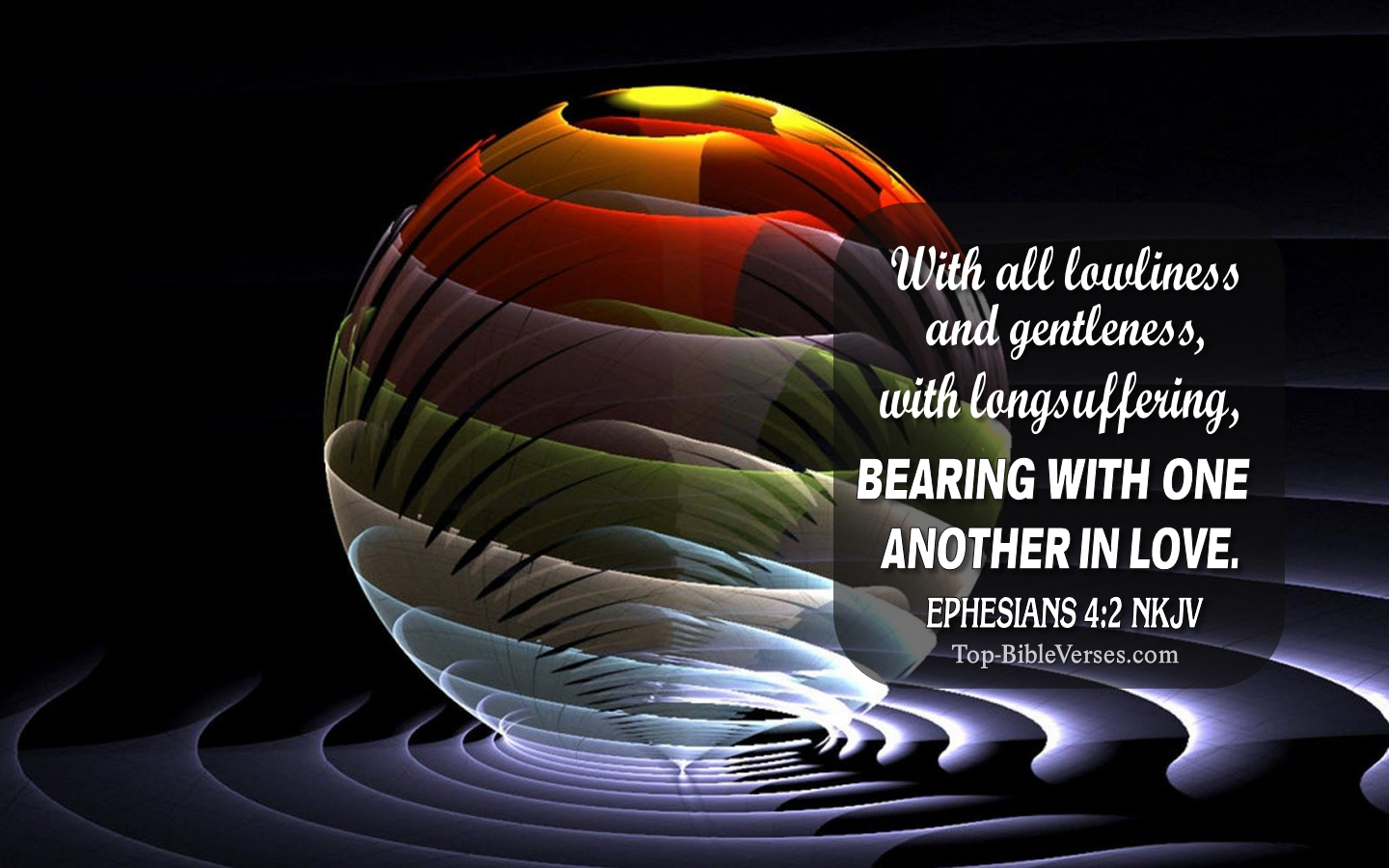 Ephesians 4:2 NKJV Christian Bible Verse Desktop Wallpaper. Top-BibleVerses.com