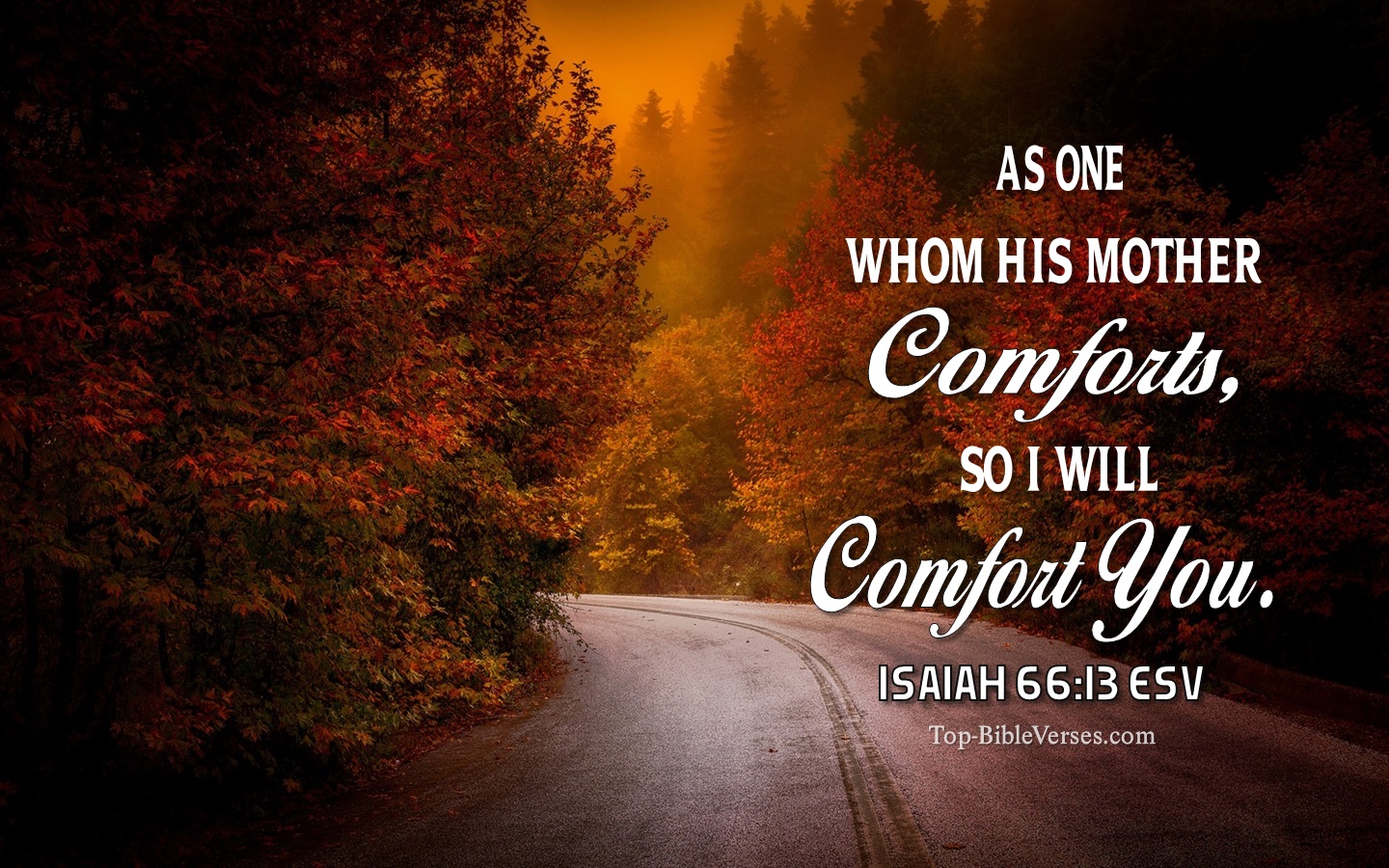 Isaiah 66:13 ESV Christian Bible Verse Desktop Wallpaper. Top-BibleVerses.com