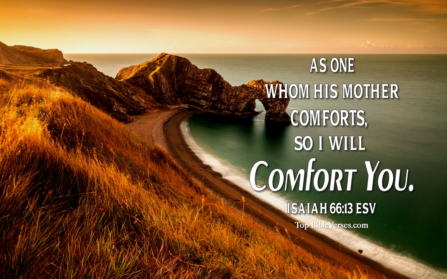 Isaiah 66:13 ESV Christian Bible Verse Desktop Wallpaper. Top-BibleVerses.com