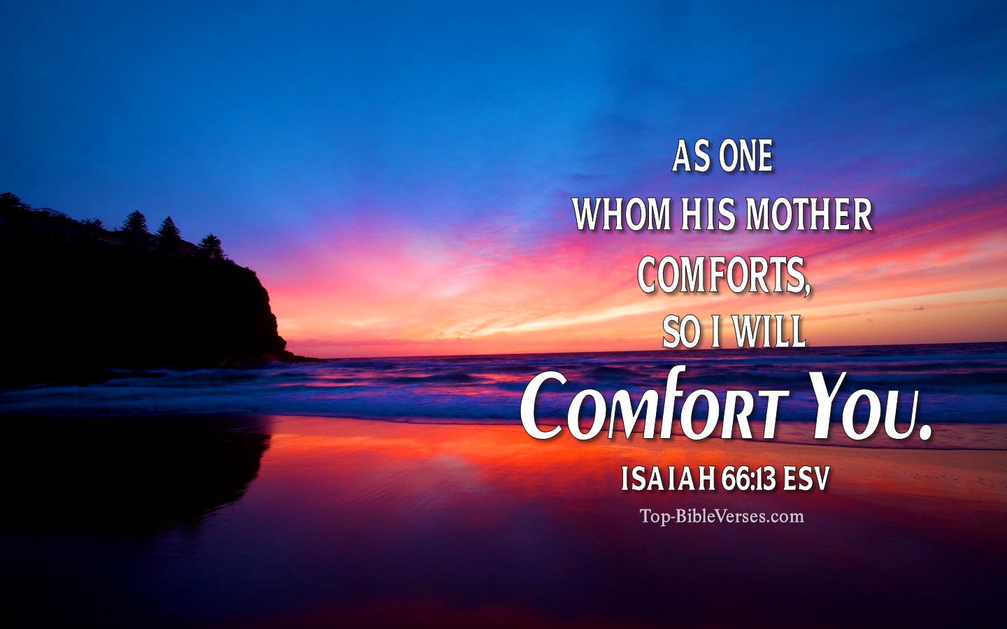 Isaiah 66:13 ESV Christian Bible Verse Desktop Wallpaper. Top-BibleVerses.com