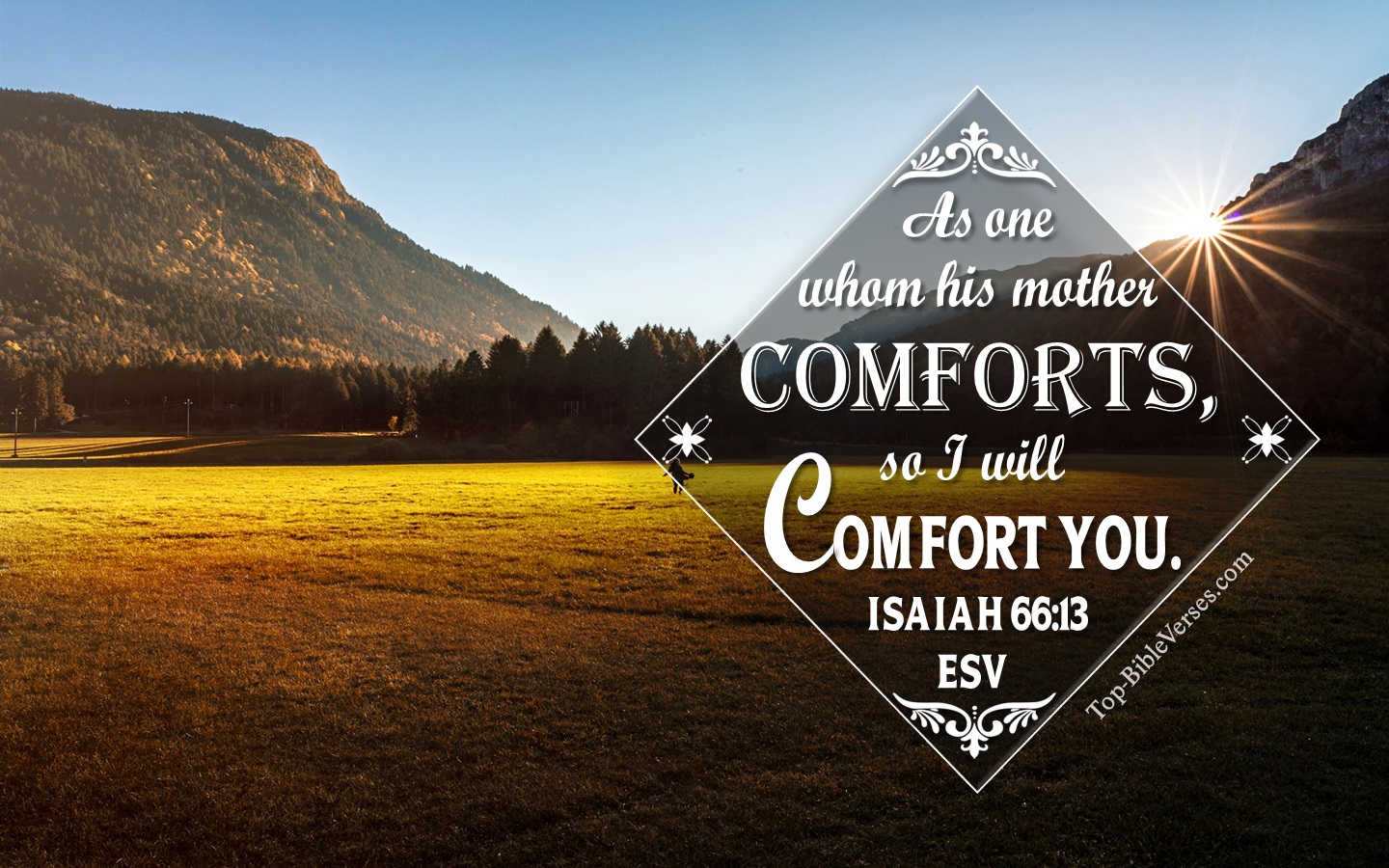 Isaiah 66:13 ESV Christian Bible Verse Desktop Wallpaper. Top-BibleVerses.com