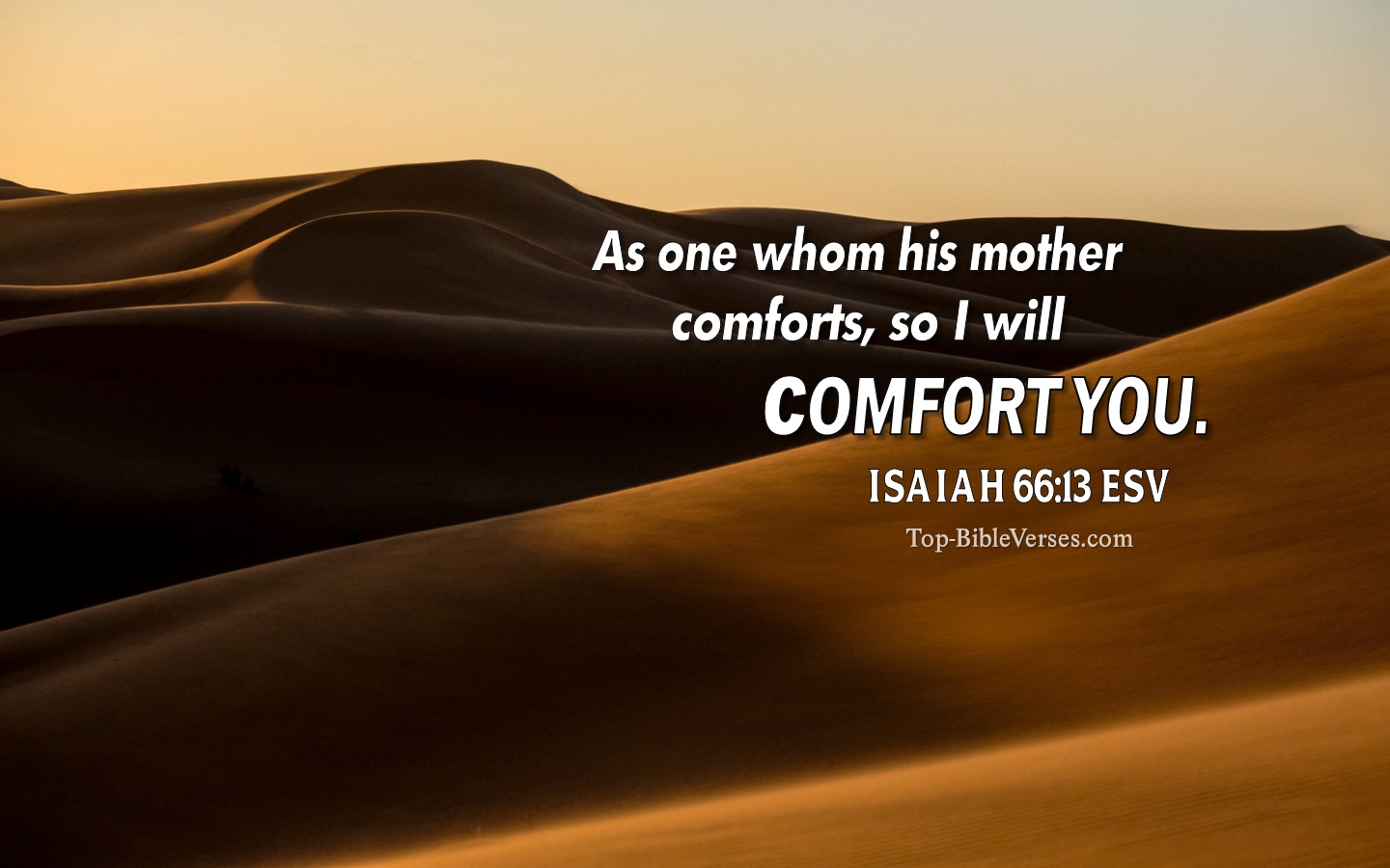 Isaiah 66:13 ESV Christian Bible Verse Desktop Wallpaper. Top-BibleVerses.com