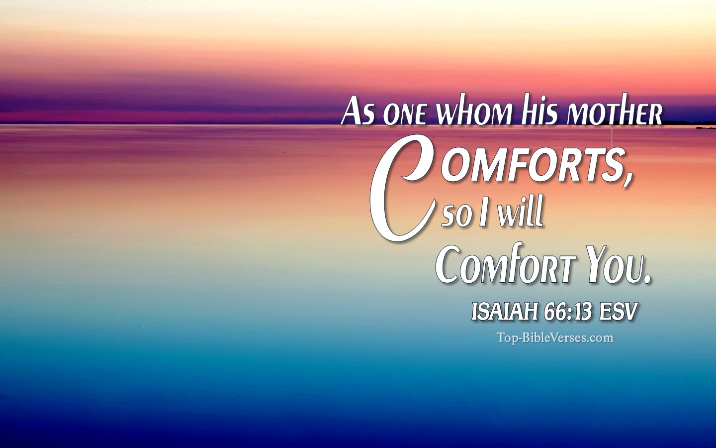 Isaiah 66:13 ESV Christian Bible Verse Desktop Wallpaper. Top-BibleVerses.com