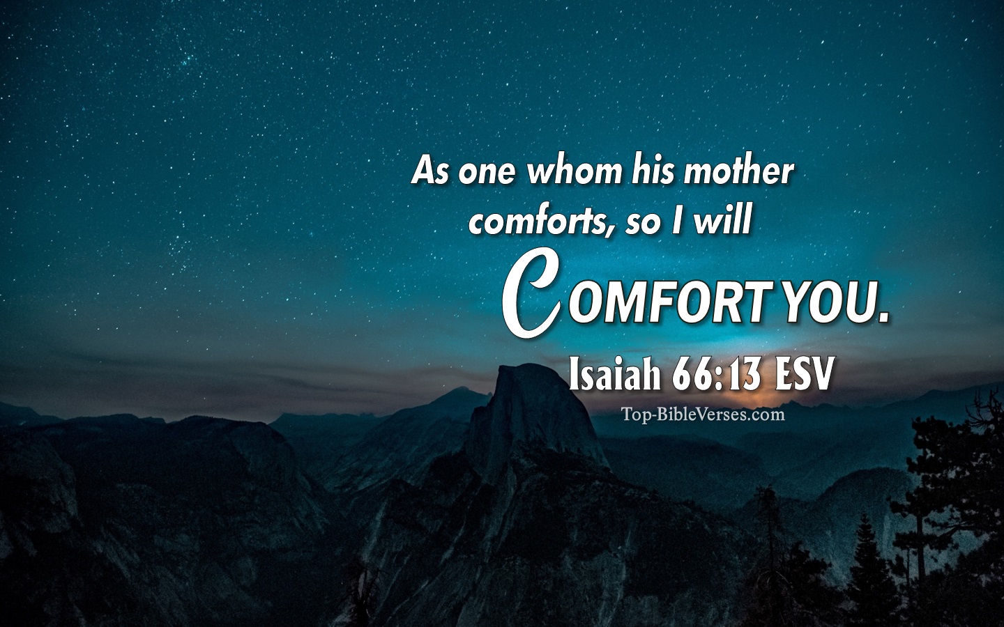 Isaiah 66:13 ESV Christian Bible Verse Desktop Wallpaper. Top-BibleVerses.com