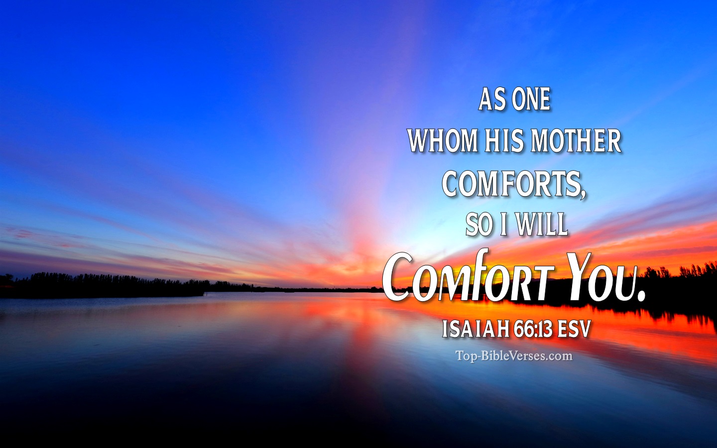 Isaiah 66:13 ESV Christian Bible Verse Desktop Wallpaper. Top-BibleVerses.com