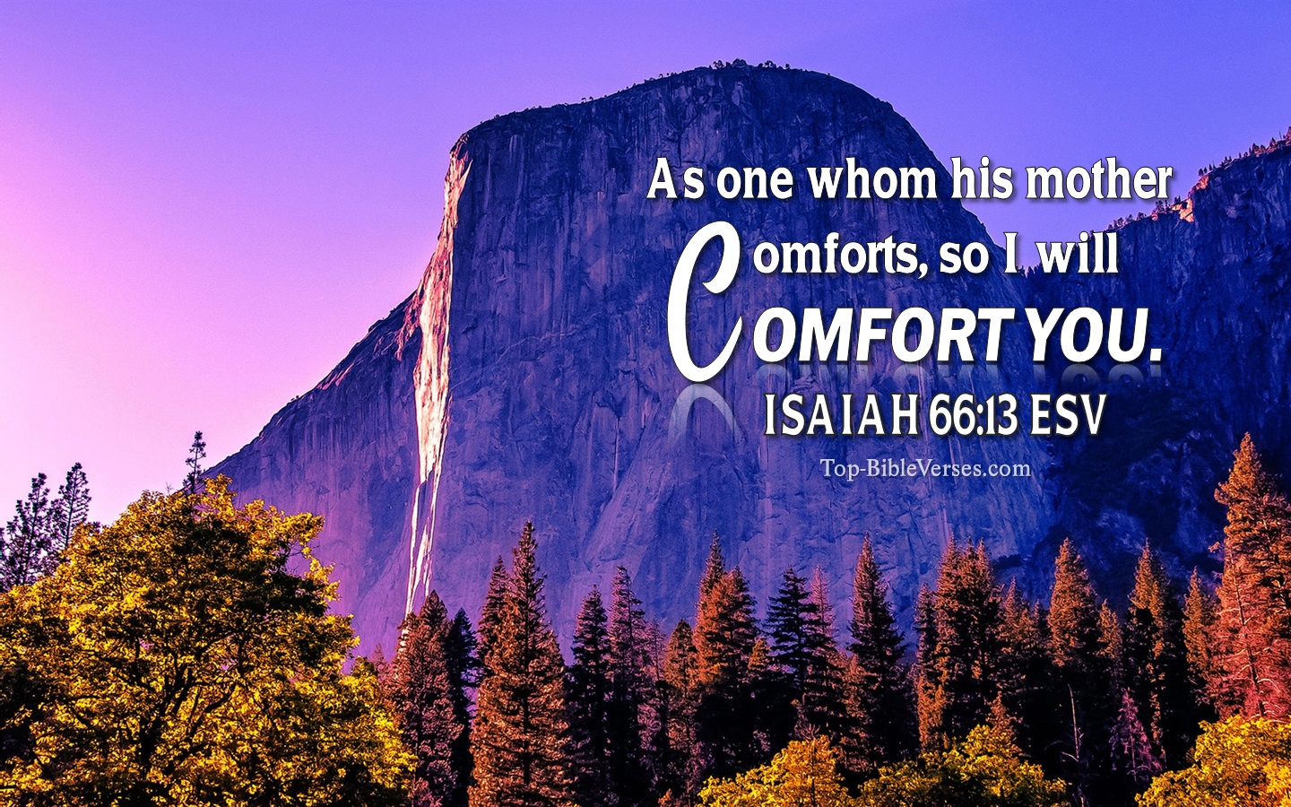 Isaiah 66:13 ESV Christian Bible Verse Desktop Wallpaper. Top-BibleVerses.com