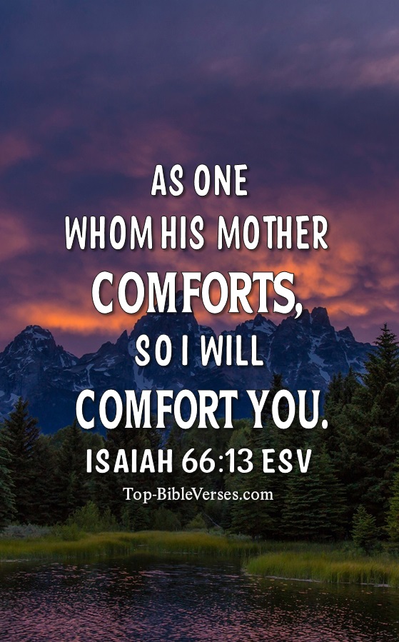 Isaiah 66:13 ESV Christian Bible Verse Mobile Wallpaper. Top-BibleVerses.com