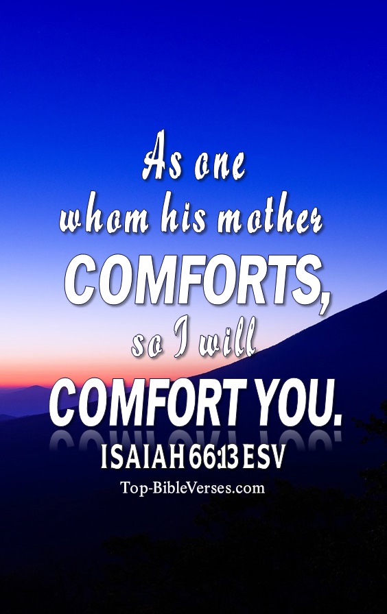 Isaiah 66:13 ESV Christian Bible Verse Mobile Wallpaper. Top-BibleVerses.com