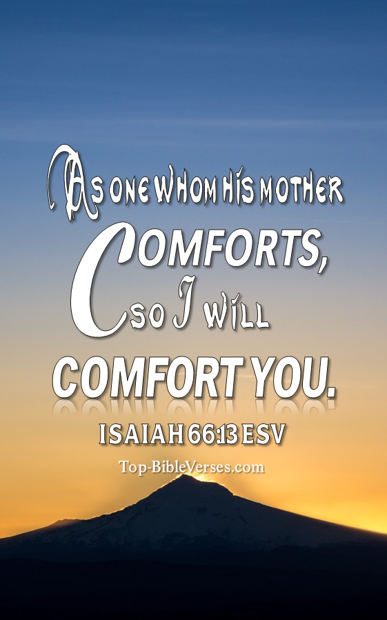 Isaiah 66:13 ESV Christian Bible Verse Mobile Wallpaper. Top-BibleVerses.com