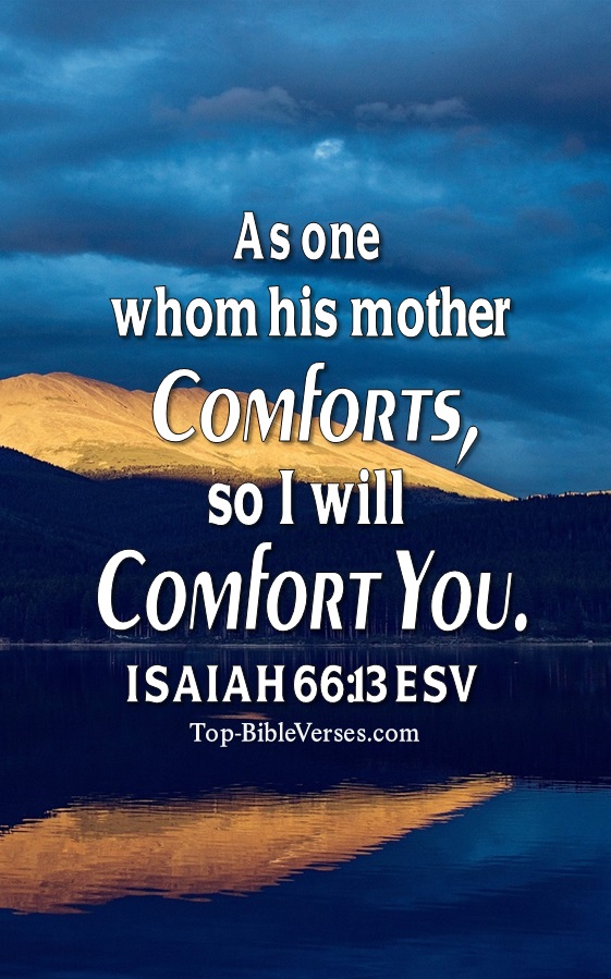 Isaiah 66:13 ESV Christian Bible Verse Mobile Wallpaper. Top-BibleVerses.com