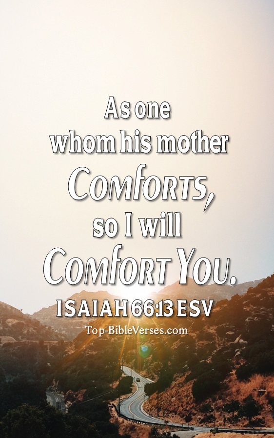 Isaiah 66:13 ESV Christian Bible Verse Mobile Wallpaper. Top-BibleVerses.com