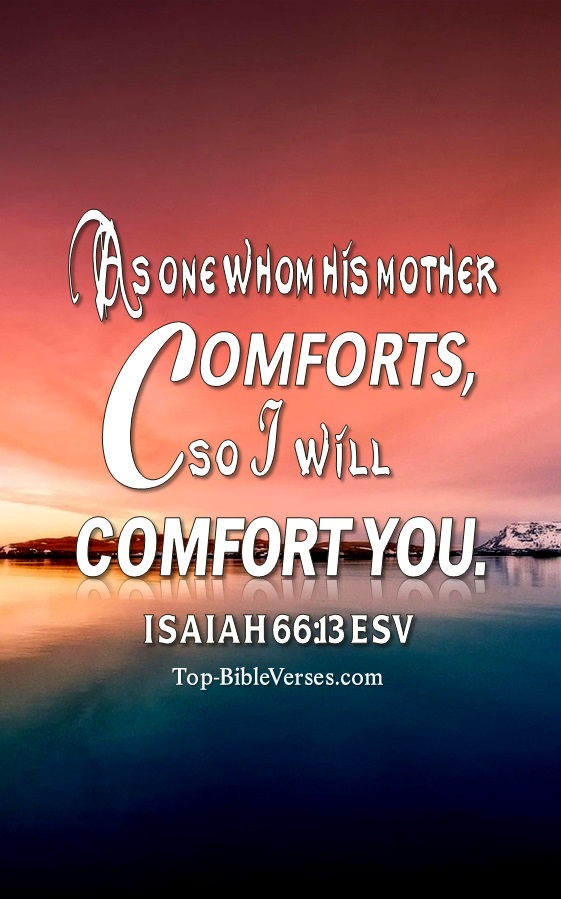 Isaiah 66:13 ESV Christian Bible Verse Mobile Wallpaper. Top-BibleVerses.com