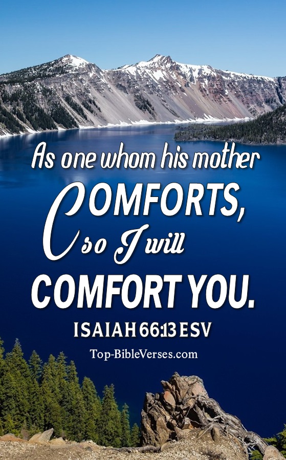Isaiah 66:13 ESV Christian Bible Verse Mobile Wallpaper. Top-BibleVerses.com