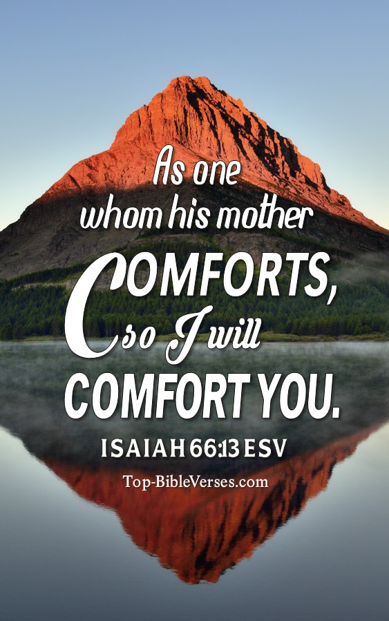 Isaiah 66:13 ESV Christian Bible Verse Mobile Wallpaper. Top-BibleVerses.com