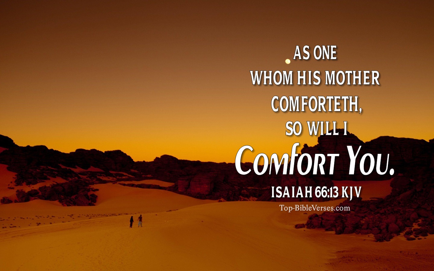 Isaiah 66:13 KJV Christian Bible Verse Desktop Wallpaper. Top-BibleVerses.com