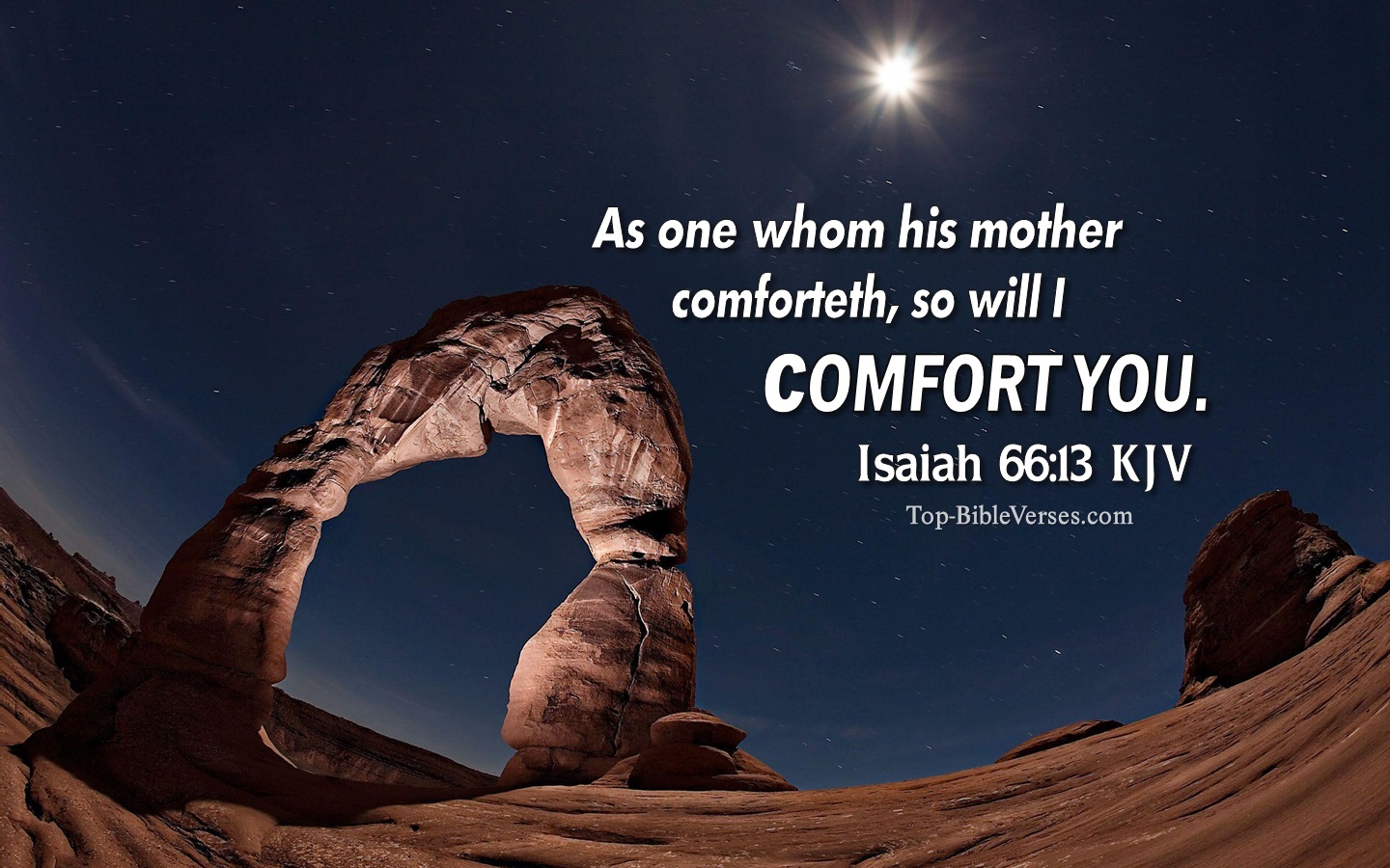 Isaiah 66:13 KJV Christian Bible Verse Desktop Wallpaper. Top-BibleVerses.com