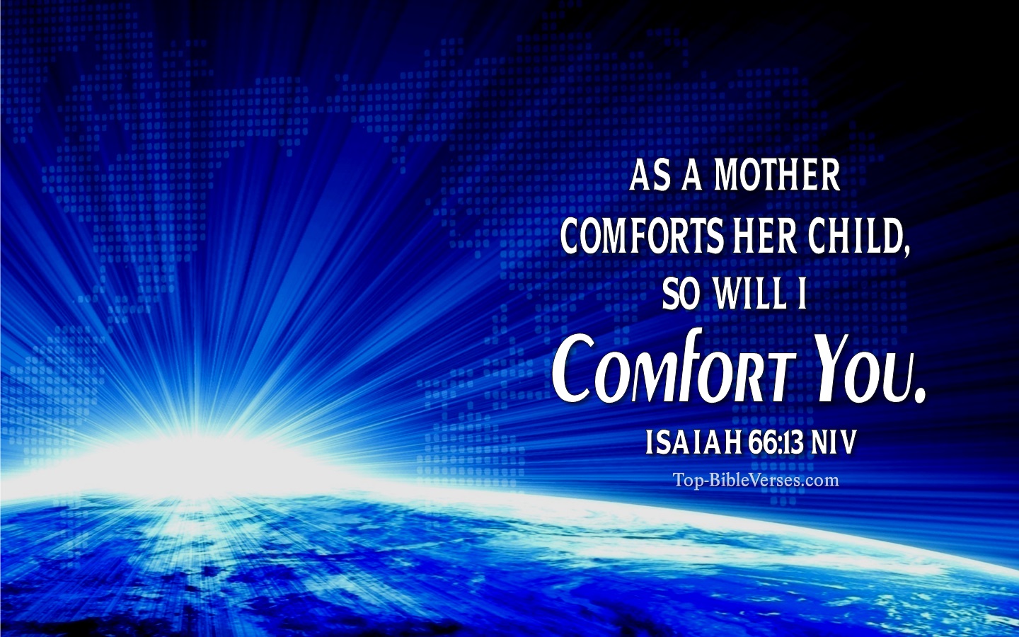 Isaiah 66:13 NIV Christian Bible Verse Desktop Wallpaper. Top-BibleVerses.com