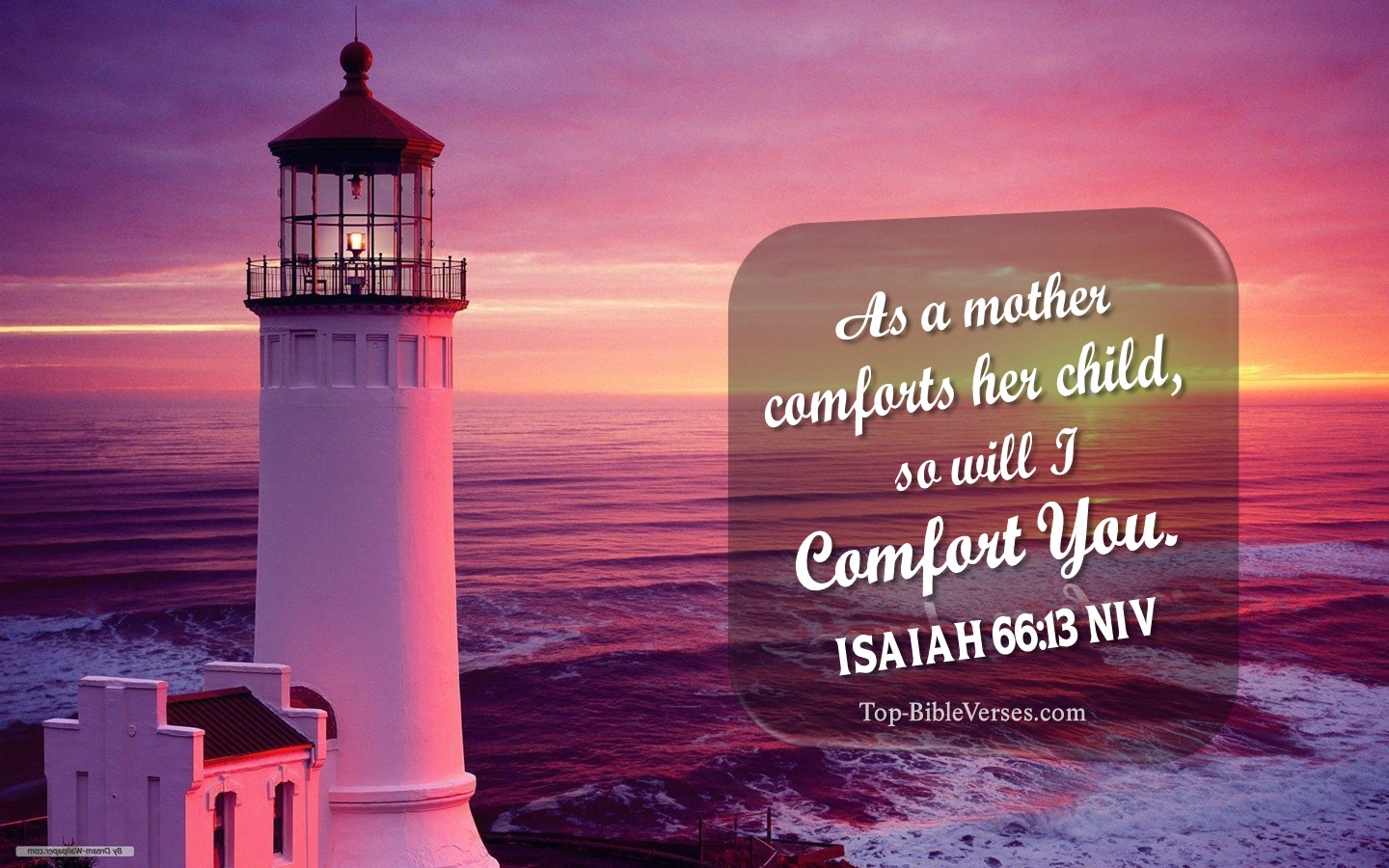 Isaiah 66:13 NIV Christian Bible Verse Desktop Wallpaper. Top-BibleVerses.com