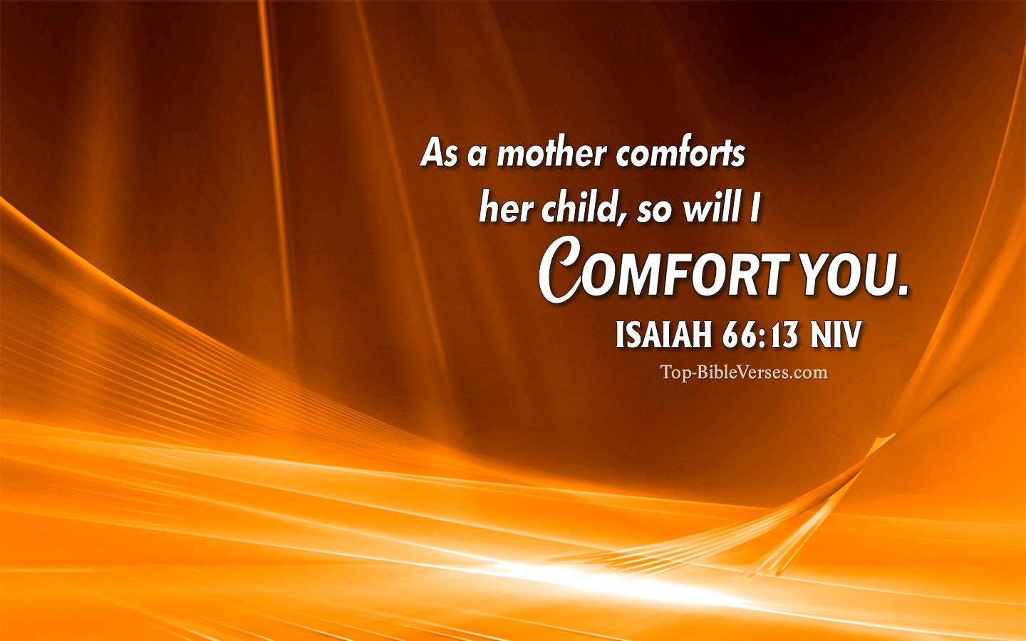 Isaiah 66:13 NIV Christian Bible Verse Desktop Wallpaper. Top-BibleVerses.com