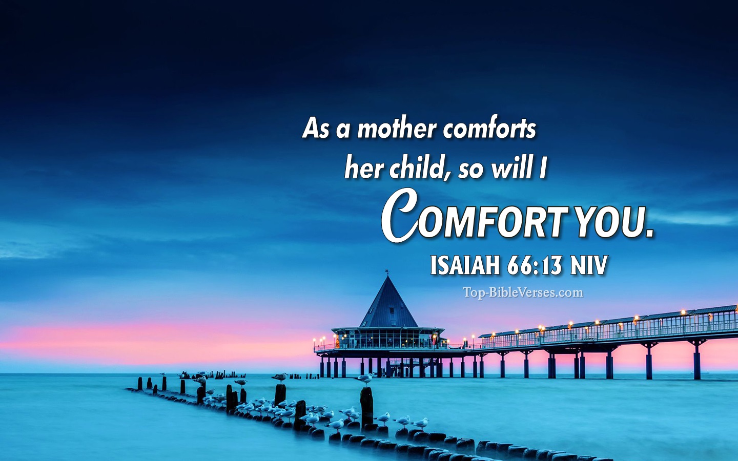 Isaiah 66:13 NIV Christian Bible Verse Desktop Wallpaper. Top-BibleVerses.com